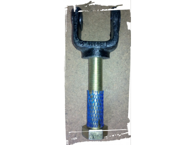 Кронштейн крепления амортизатора нижний 8х4 2-ой оси (вилка+болт) SH F3000 SHAANXI / Shacman (ШАНКСИ / Шакман) 81.43740.0145 фото 1 Оренбург