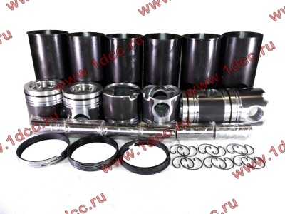 Поршневая группа 300 л.с. (гильзы+поршни+кольца+пальцы+кольца стопорные D=12) DF CUMMINS DONG FENG (ДОНГ ФЕНГ) 3917707,3948095 для самосвала фото 1 Оренбург