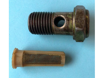 Болт пустотелый М14 с фильтр-сеткой (штуцер топливный) H HOWO (ХОВО) 90003962612 фото 1 Оренбург