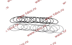 Кольцо уплотнительное гильзы цилиндра (комплект 12 тонких и 12 толстых) двигатель TD226B6G фото Оренбург